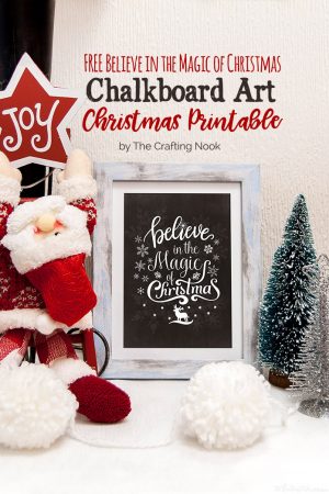 Cute FREE Chalkboard Art Christmas Printables