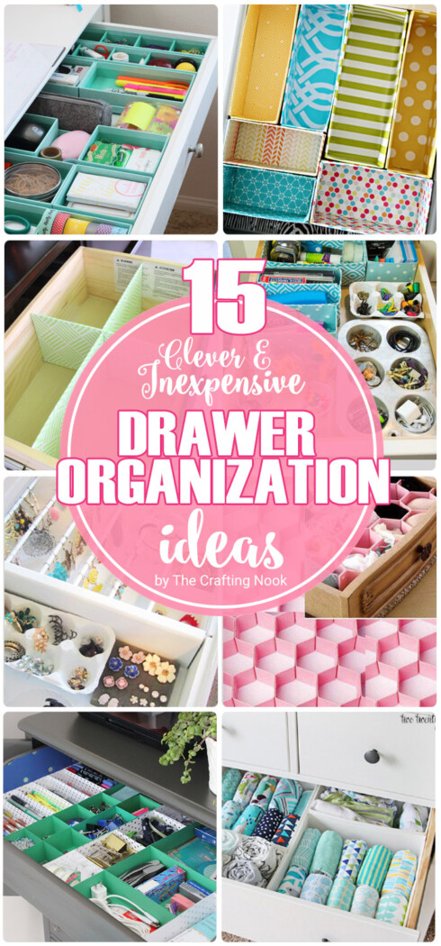 15 Inexpensive DIY Drawer Organization Ideas - The Crafting Nook