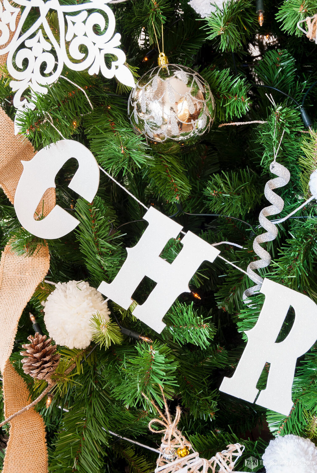 DIY Merry Christmas Garland with Craft Foam The Crafting Nook