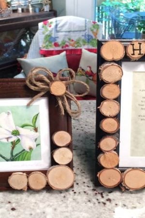 Create a Rustic Frame with Birch Wood Slices Tutorial