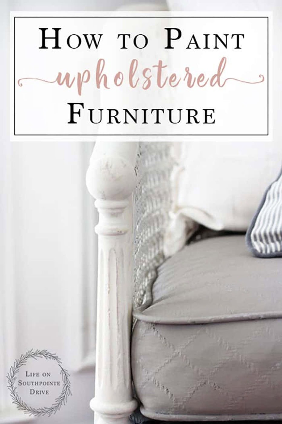 How to Paint an Upholstered Chair cover image with title text overlay