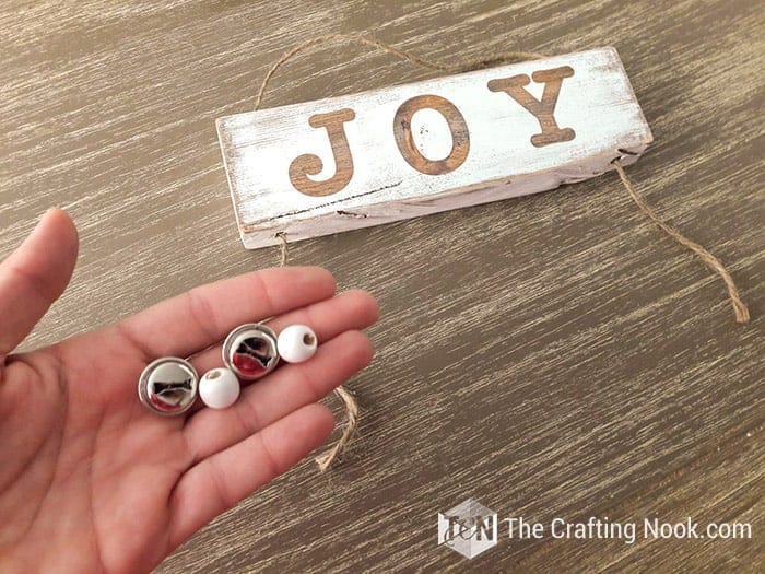 view of Wood Sign and beads and jingle bells