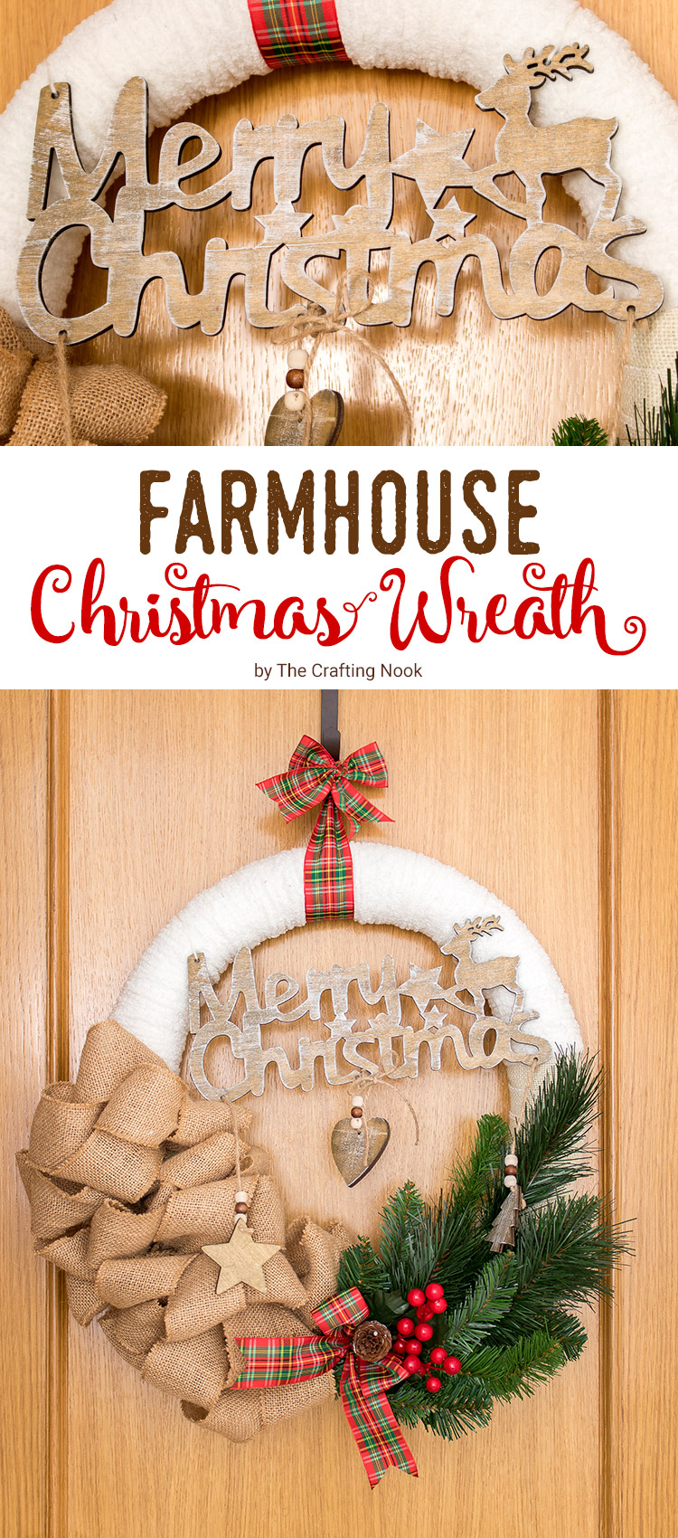 Farmhouse Christmas Wreath