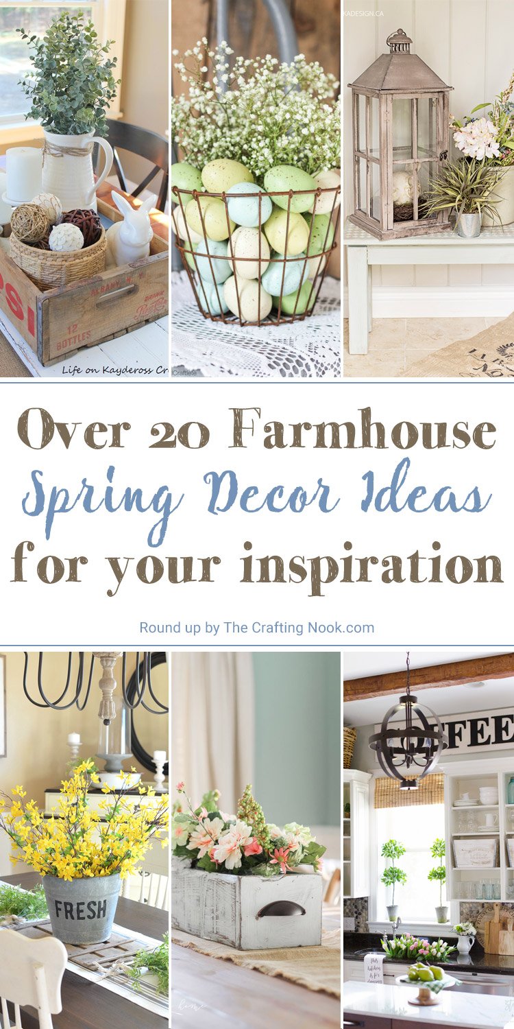 20 Farmhouse Spring Decor ideas The Crafting Nook