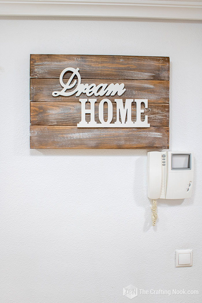 DIY Rustic Wooden Sign Electrical Panel Cover - The Crafting Nook