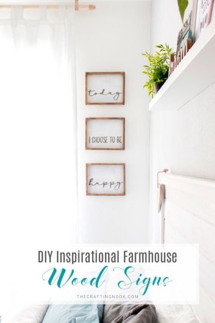 Pretty DIY Inspirational Farmhouse Wood Signs