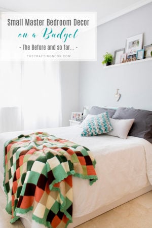 Small Apartment Decor Series: Small Master Bedroom Decor on a Budget (The Before and So far)