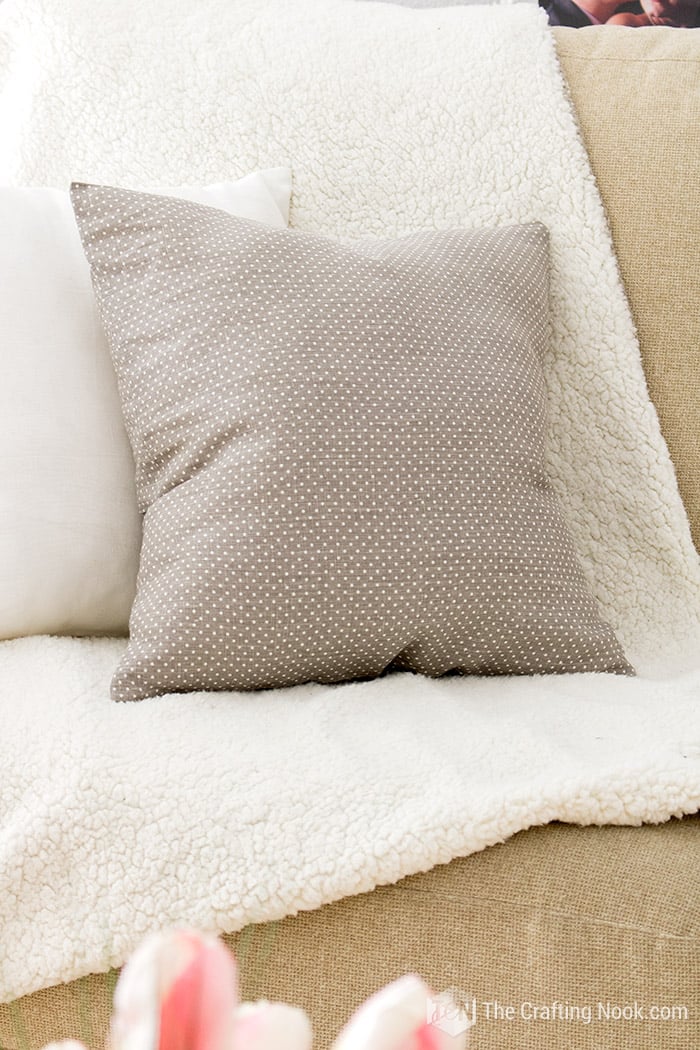 The Easiest Pillow Cover Ever - Organize and Decorate Everything