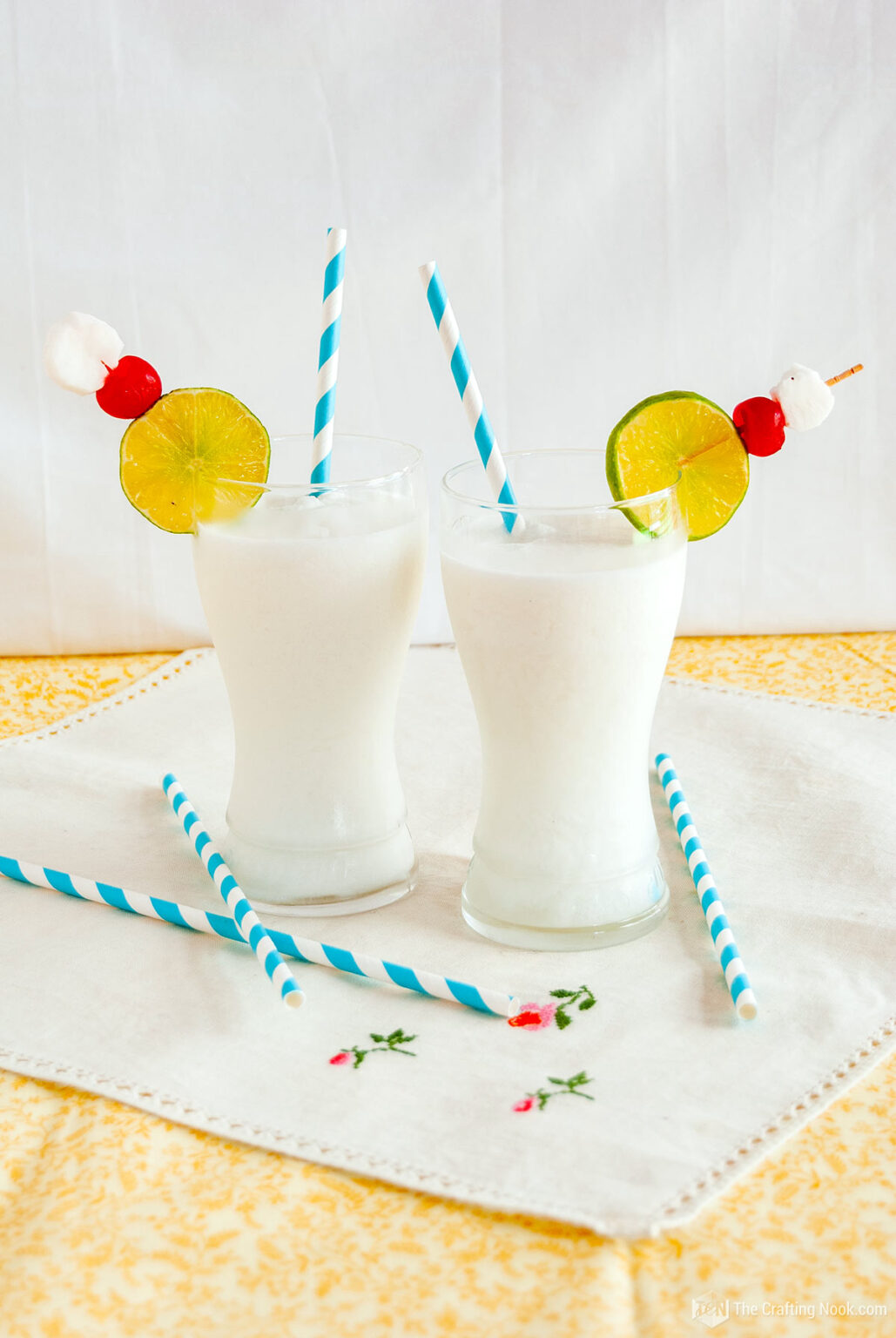 Frozen Coconut Limeade Drink with Malibu The Crafting Nook
