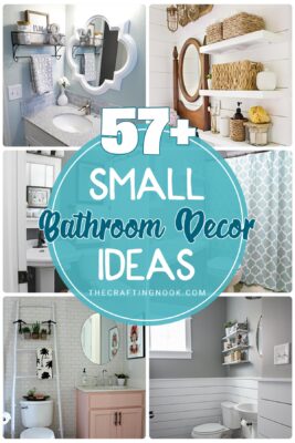 57+ Gorgeous Small Bathroom Decor Ideas - The Crafting Nook