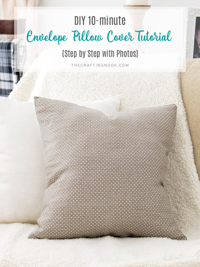 STR  DIY 10-minute envelope pillow cover