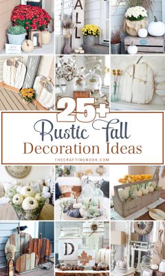 25+ Rustic Fall Decoration Ideas (Mostly DIY Projects) - The Crafting Nook