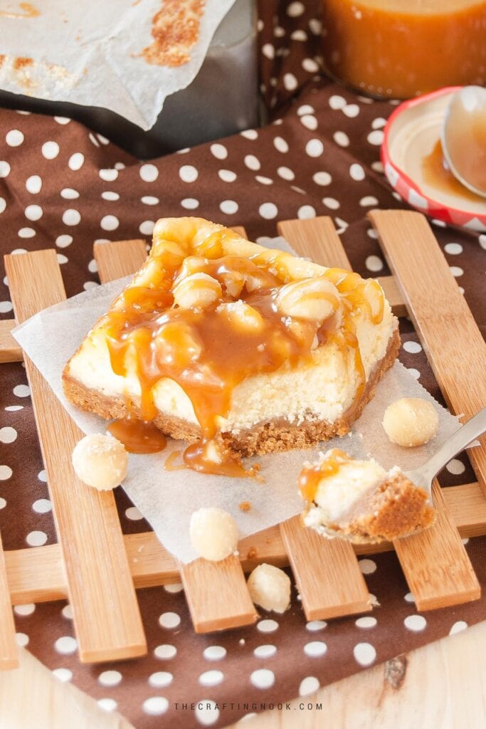 Delicious Salted Caramel Macadamia Cheesecake Bars cover Image