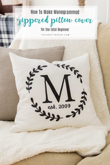 How to make a pillow clearance slipcover