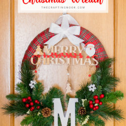 Buffalo Plaid Christmas Wreath Tutorial