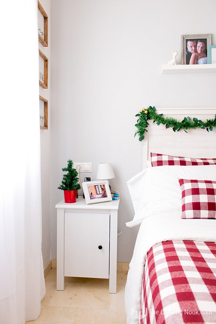 Red and White Buffalo Plaid Christmas Home Tour