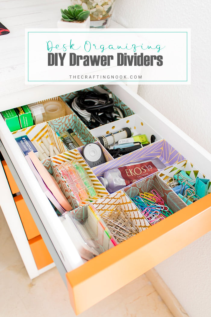 diy desk paper organizer