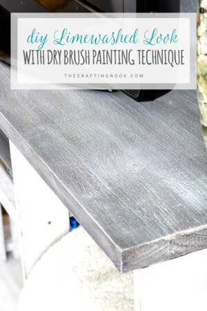 DIY Limewashed look with Dry brush painting technique