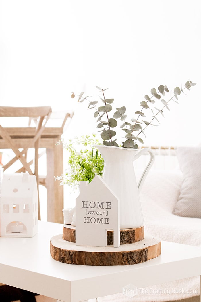 Home Sweet home rustic center piece