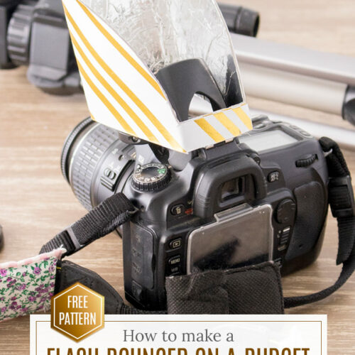 DIY Flash Diffuser for DSLR Built-in Pop-up Flashes - The Crafting Nook