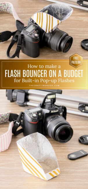 DIY Bounce Card for Built-In DSLR Camera Flashes - The Crafting Nook