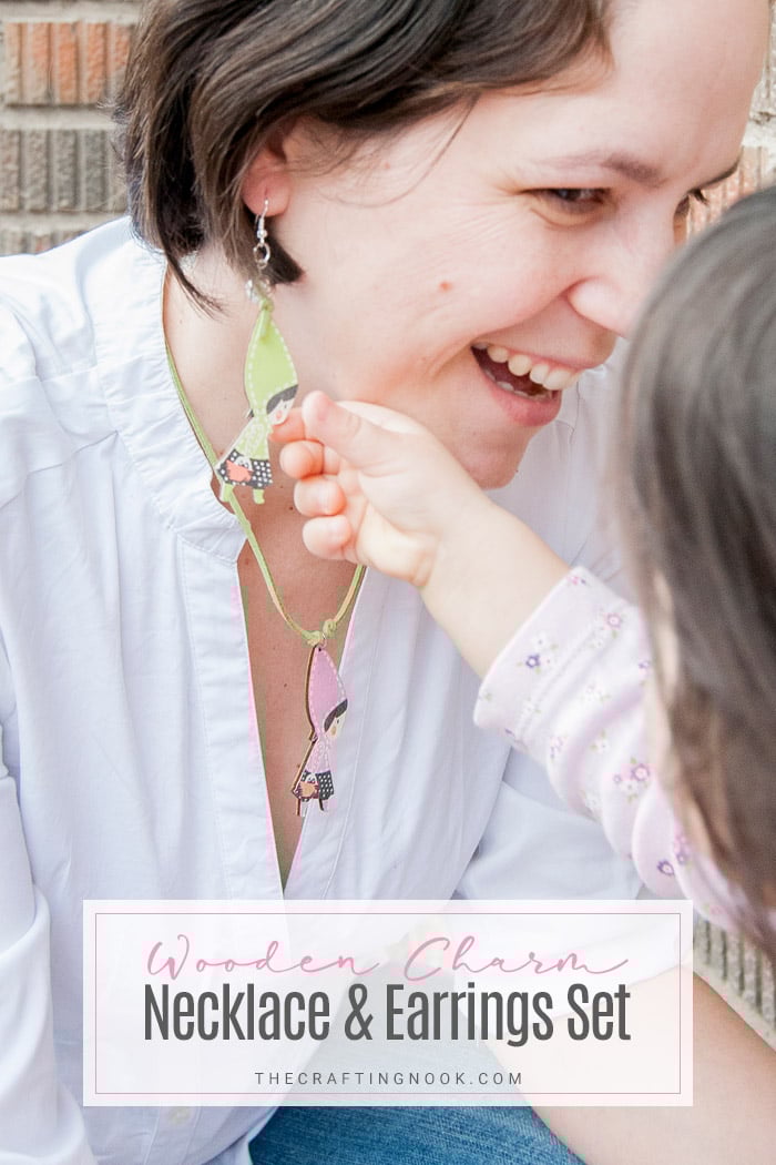 Wooden Charm Necklace and Earrings Set Tutorial