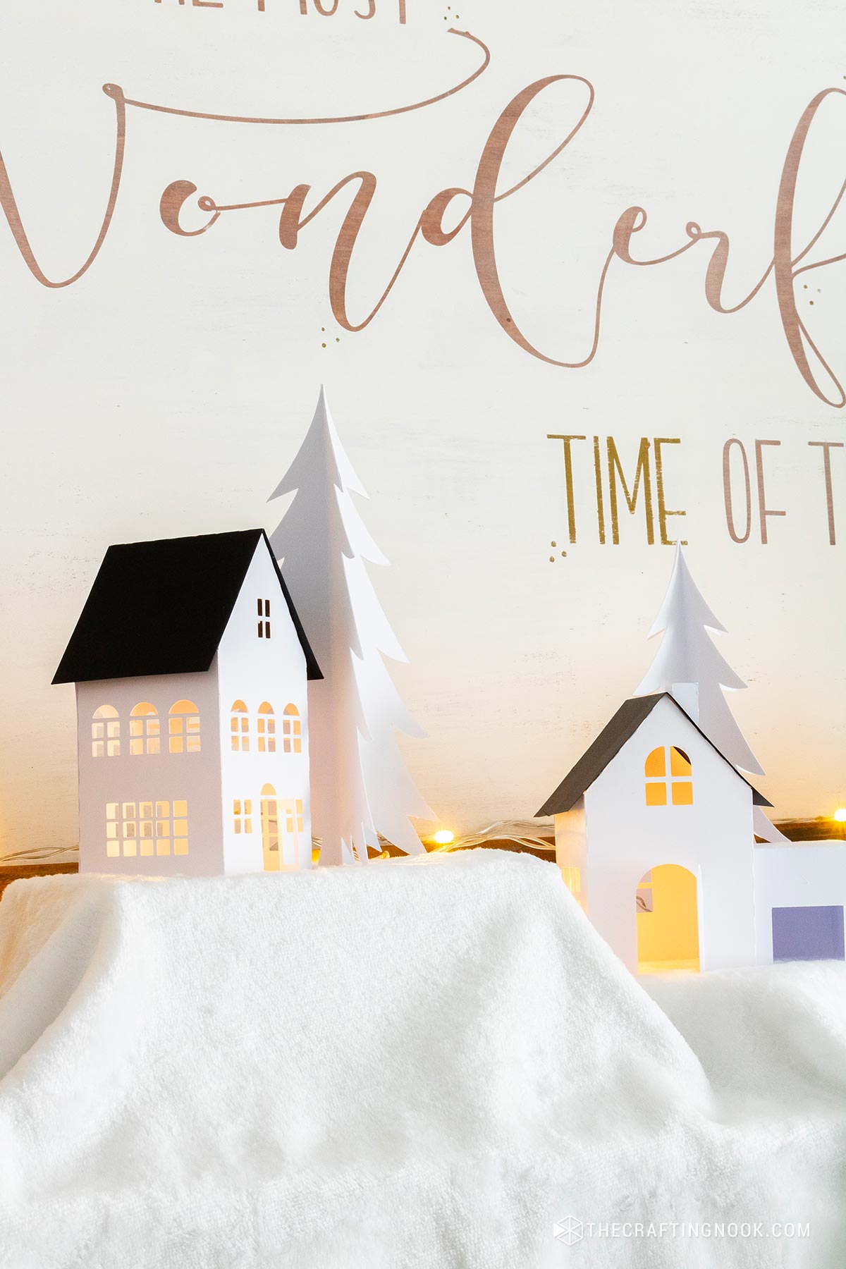 Download Diy Paper Christmas Village Free Cut Files The Crafting Nook