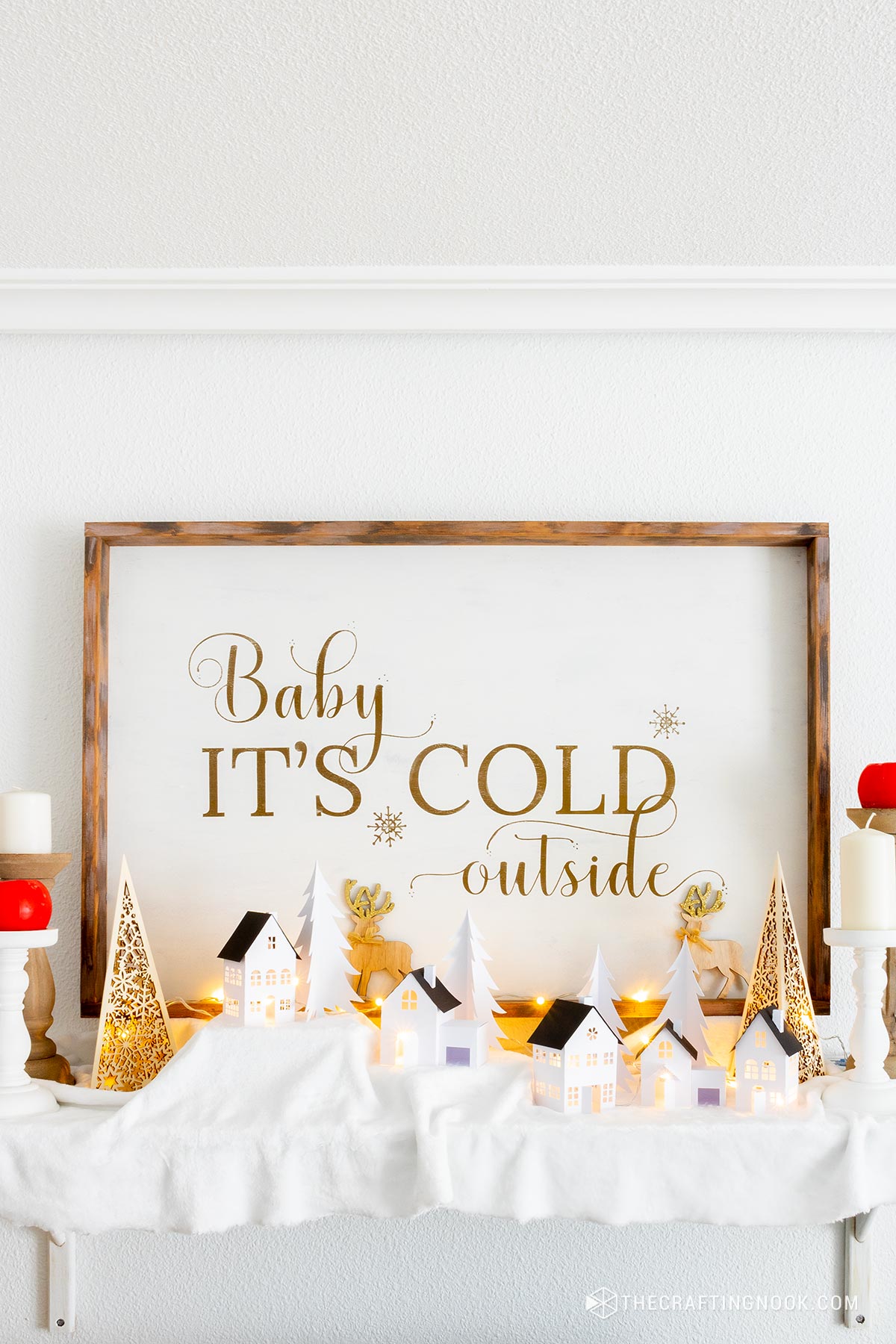 Christmas Theme Baby Shower Signs