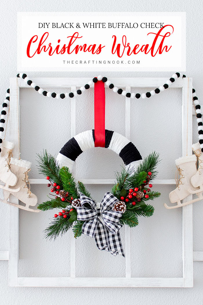 DIY Christmas Foam Wreath 