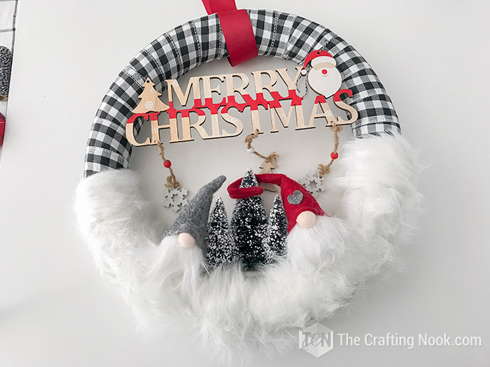 Buffalo Check Christmas Wreath DIY Tutorial - Artful Homemaking