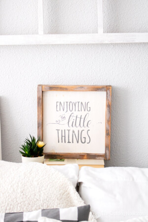 Home made wood sign easy craft