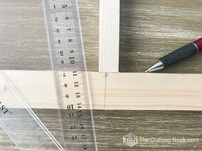 close view of the measurements and their alignment