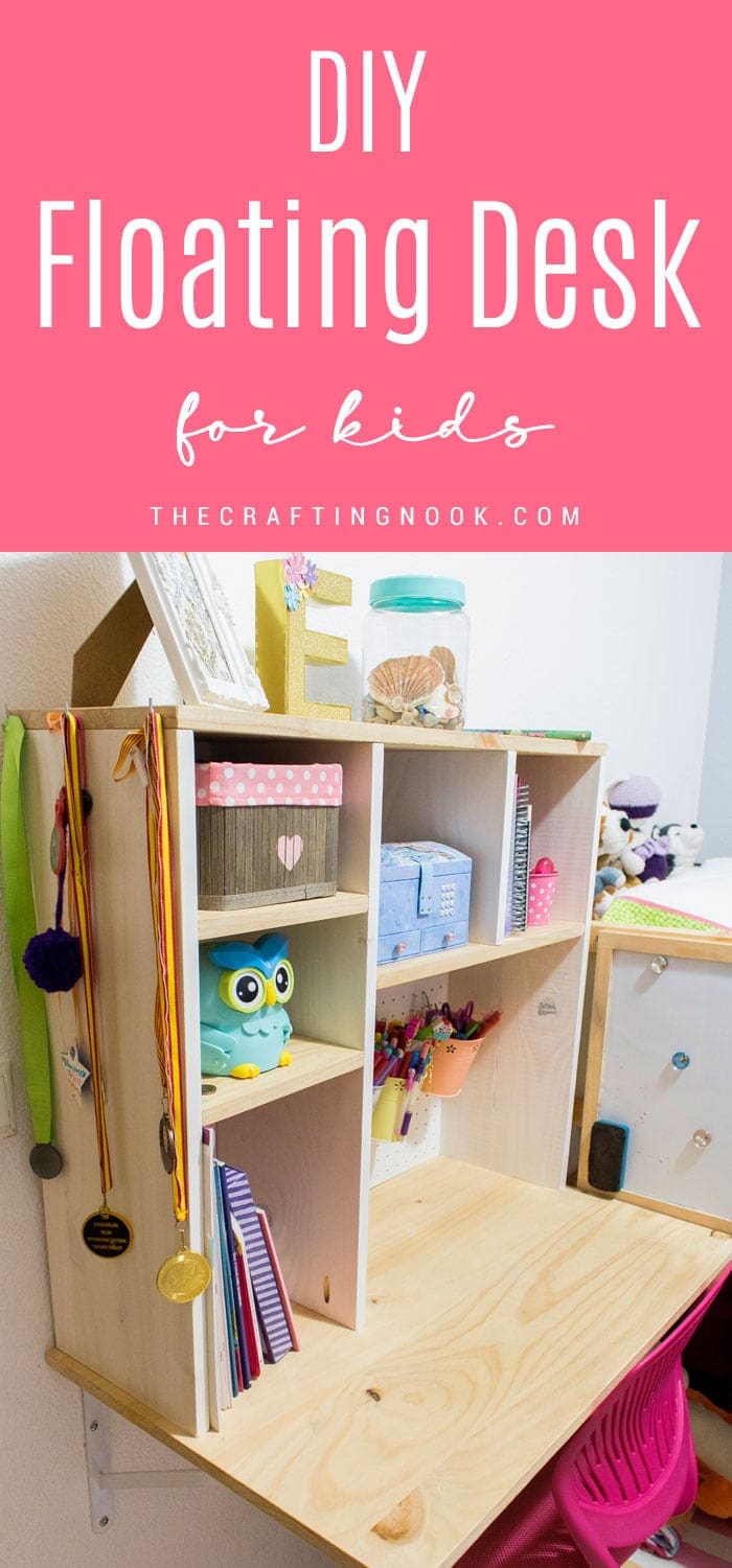 DIY Floating Desk for Kids - The Crafting Nook