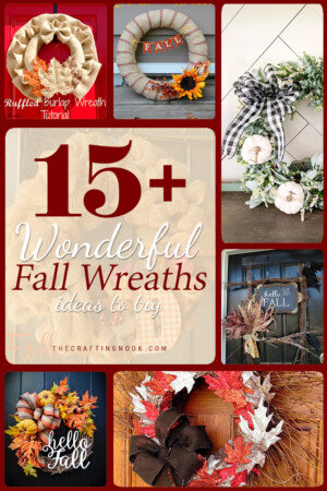 15 Wonderful Fall Wreaths. #falldecor #fallwreaths #diywreath