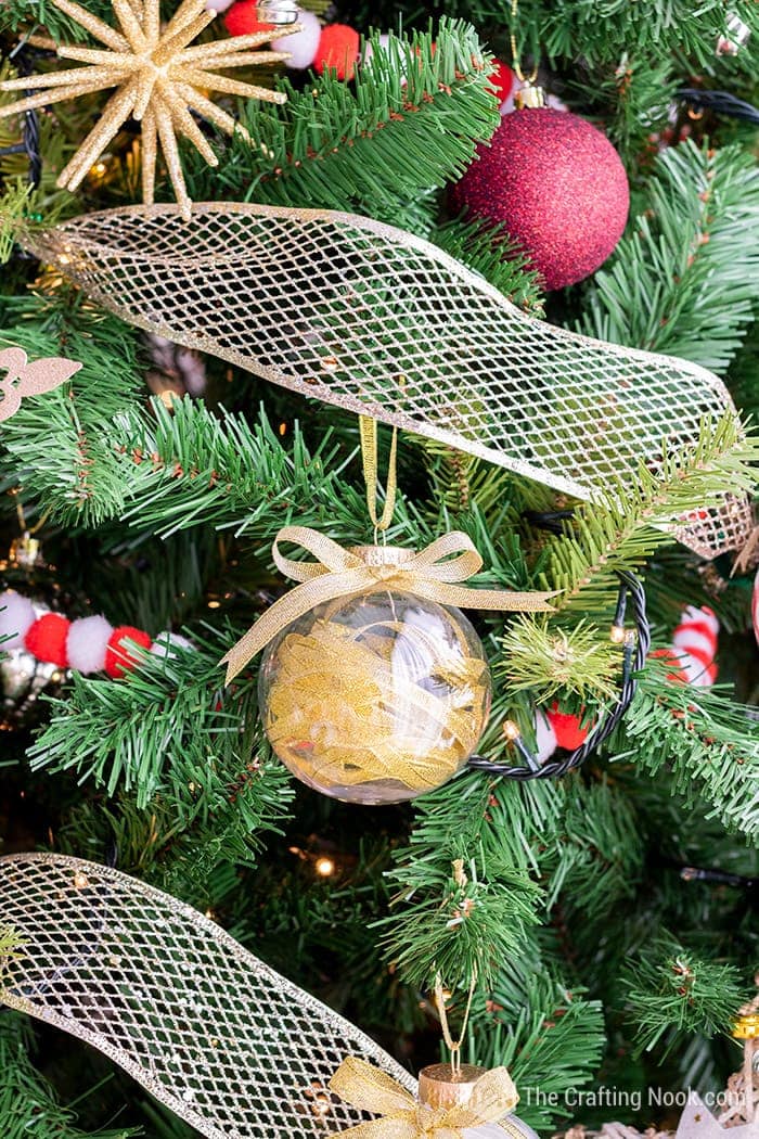 DIY Ribbon Christmas Ornaments (with video tutorial) - The