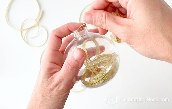 DIY Ribbon Christmas Ornaments (with video tutorial) - The Crafting Nook