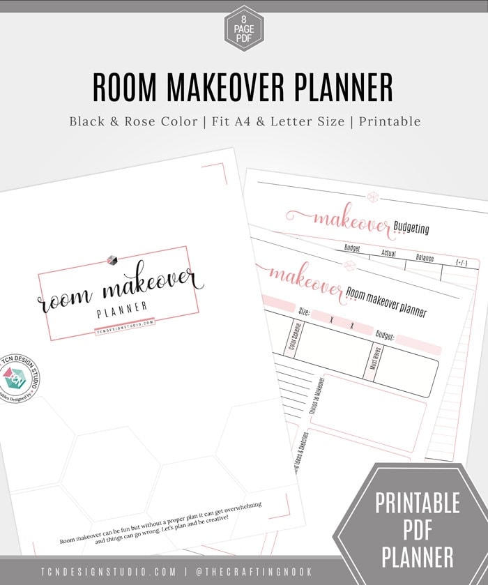 FREE Room Makeover Planner Printable etsy shop cover image