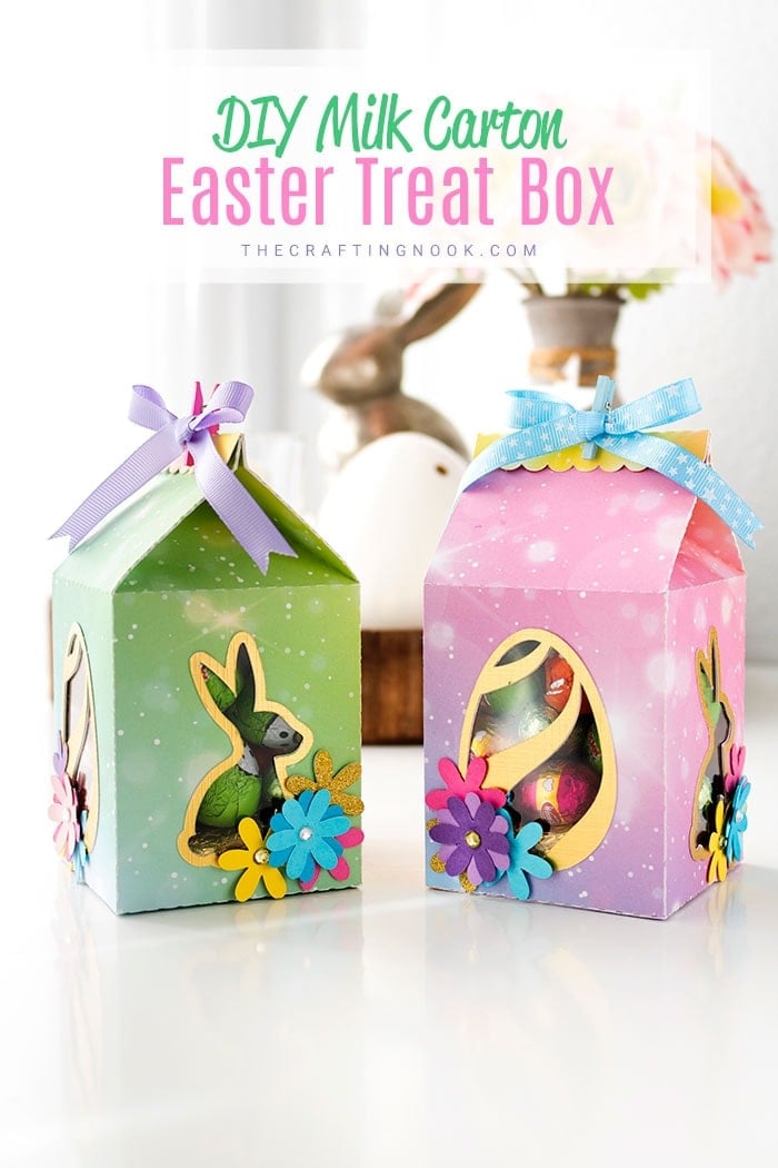 DIY Milk Carton Easter Favor Box