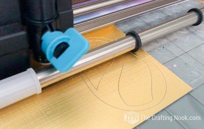 Cutting the templates on a cutting machine