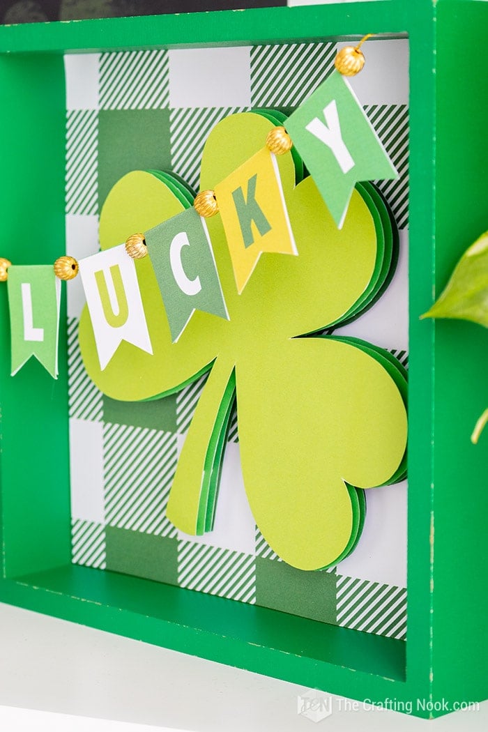 close-up of Lucky Shamrock Frame 