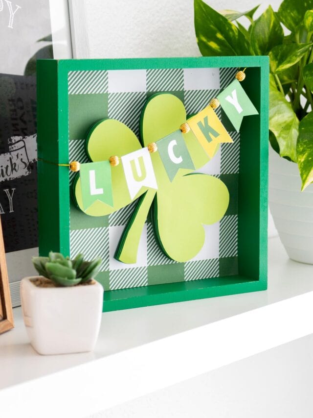 DIY Lucky 3D Shamrock St. Patrick's Day Frame cover Image
