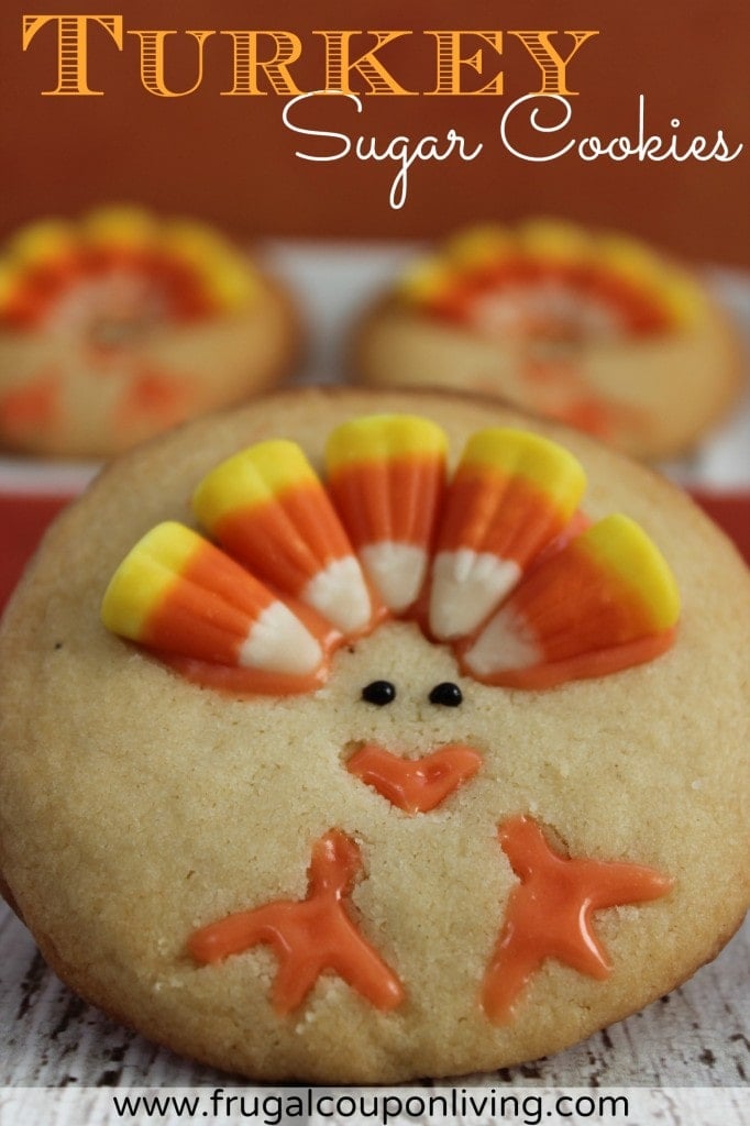 Turkey Sugar Cookies Recipe from Frugal Coupon Living