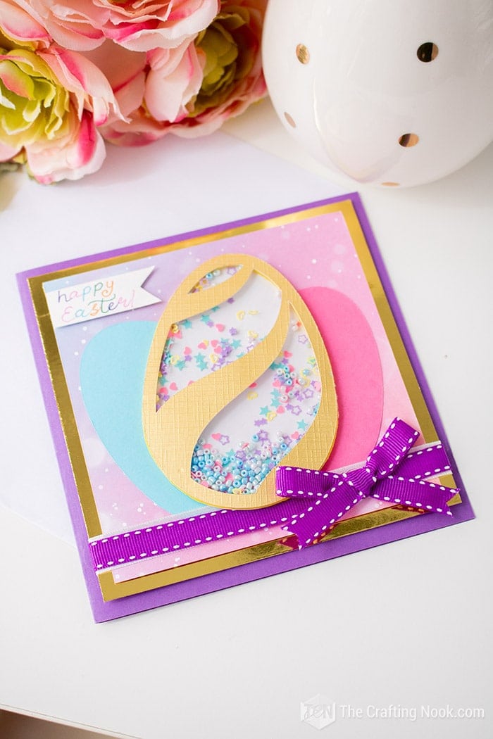 DIY Cute Easter Egg DIY Shaker Card ideas