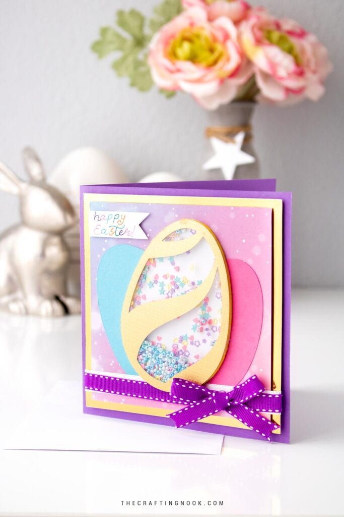 Cute and colorful Easter Egg DIY Shaker Card Cover image