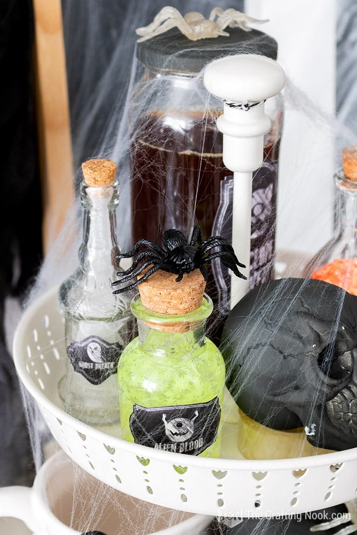 Alien Blood bottle Halloween decor