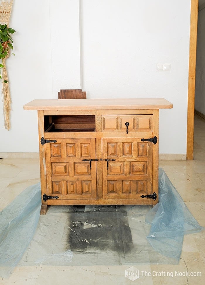 DIY Vintage Buffet Makeover using Chalk Paint - The Crafting Nook