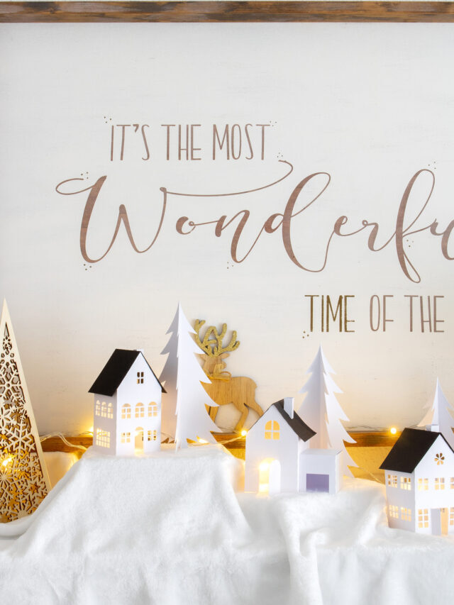 STR  DIY paper Christmas Village
