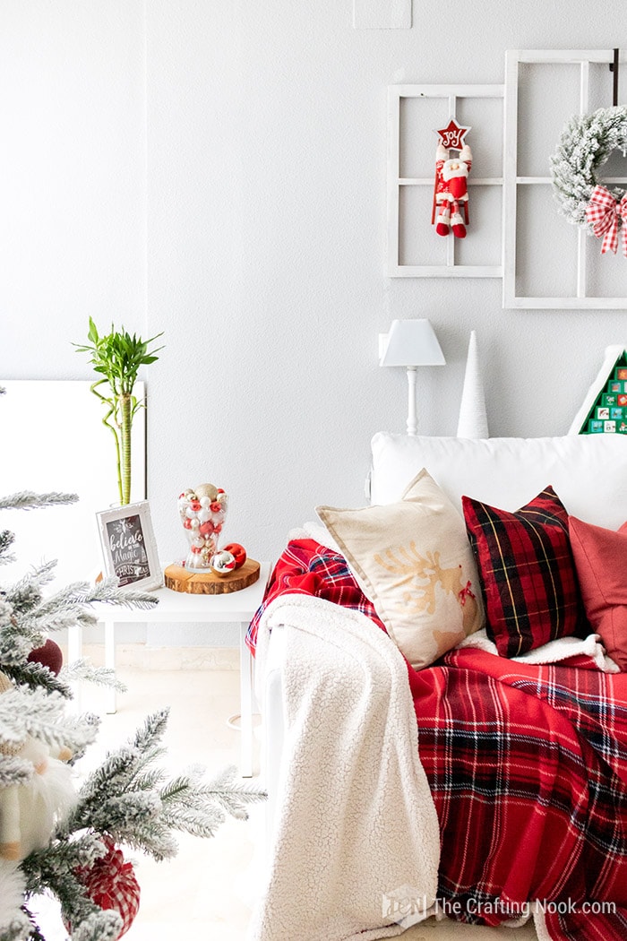 A cozy sofa for Christmas