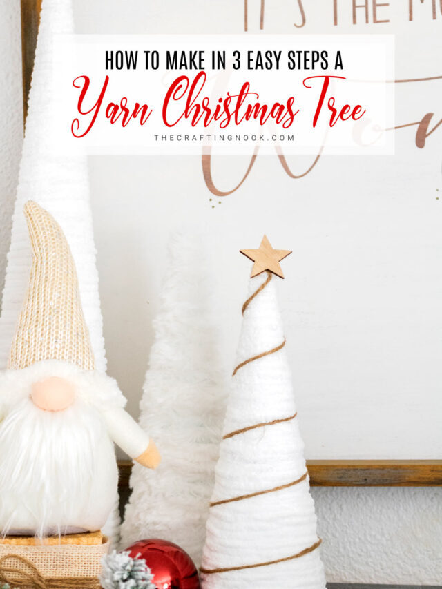STR  How to make in 3 easy steps a yarn Christmas Tree