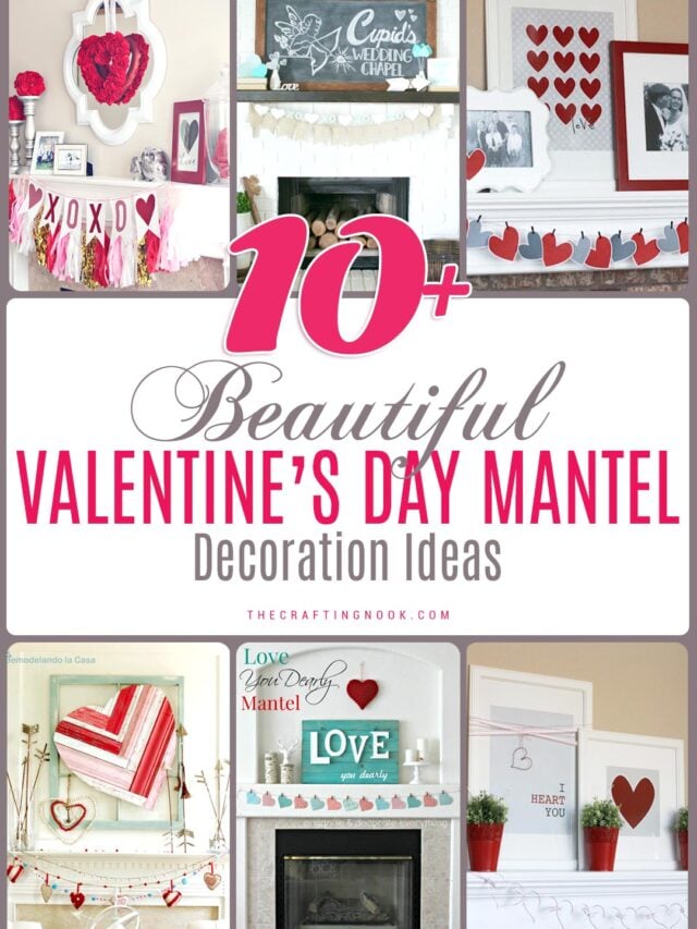 10 Beautiful Valentine's Day Mantel Decorations Ideas Round Up!